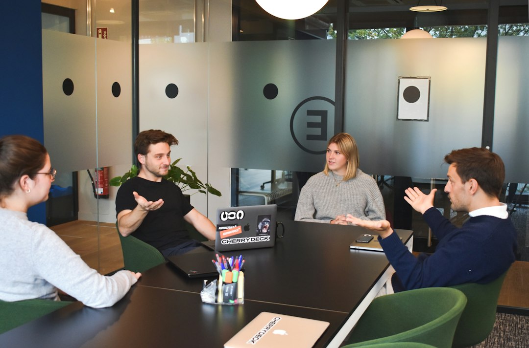 Sales team practicing objection handling in a role play session